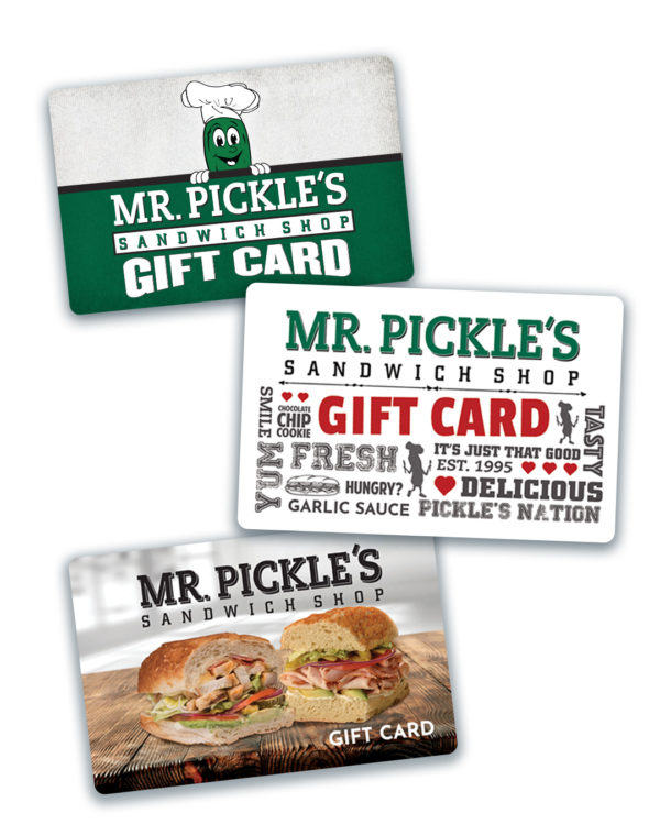Gift Cards Mr. Pickle's Sandwich Shop