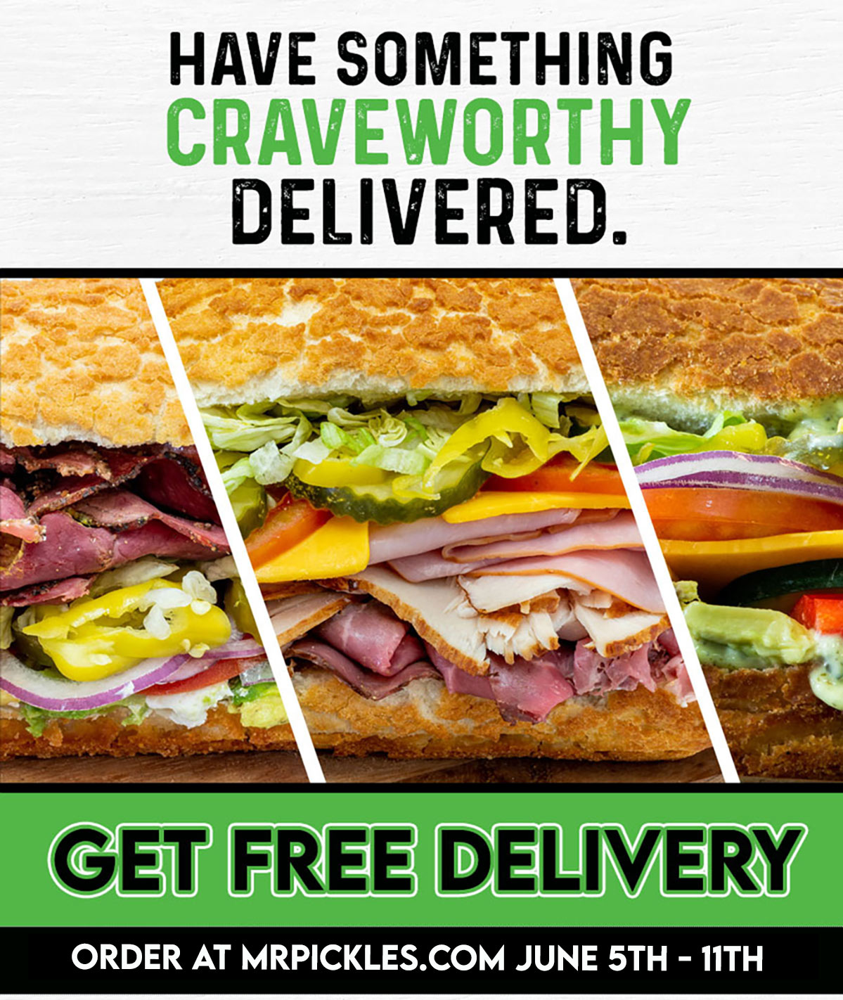 Get Free Delivery until June 11th Order now!