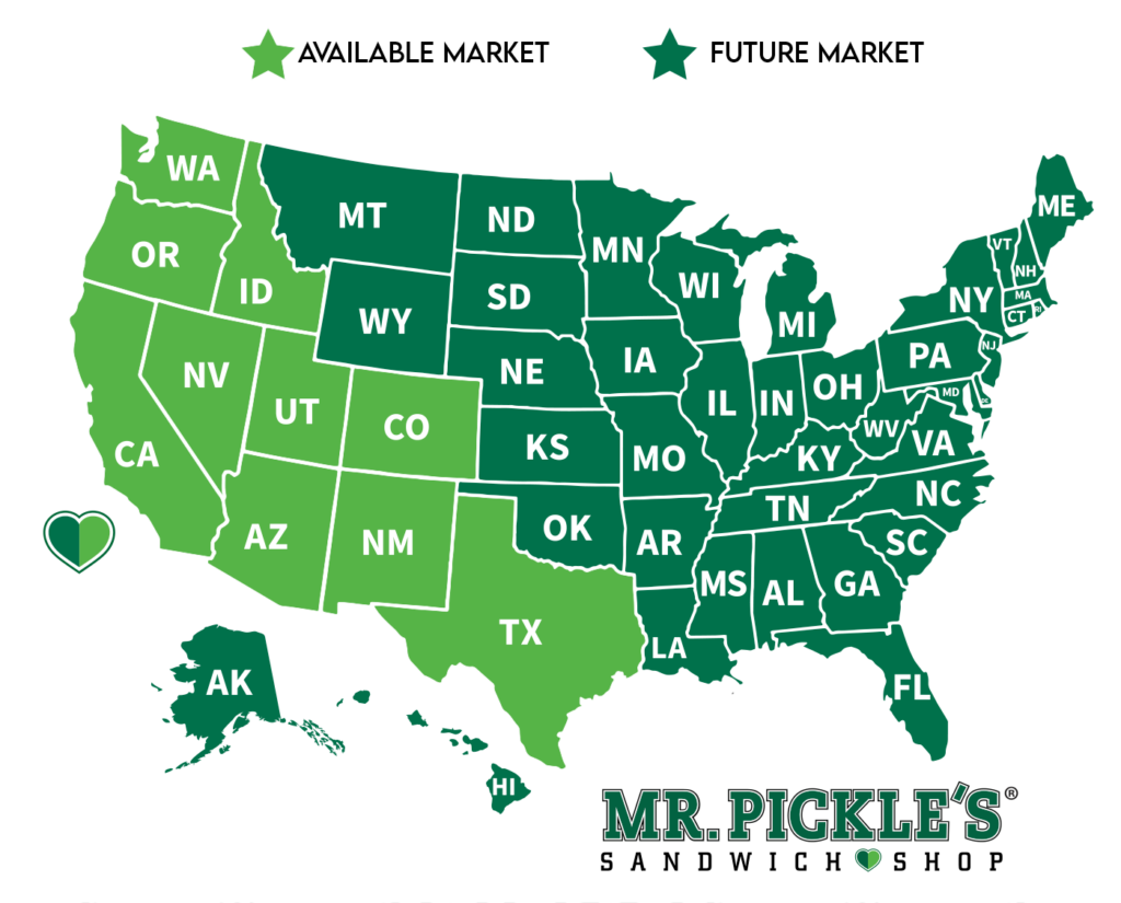 Available Markets Map - Please contact us by clicking the above button to discuss available markets