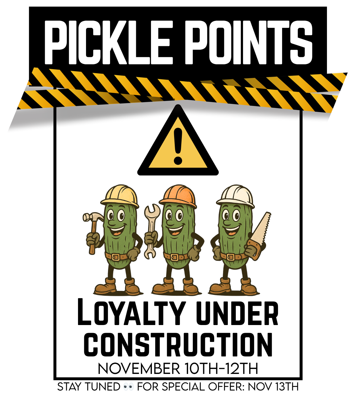 Loyatly Under Construction until November 13th